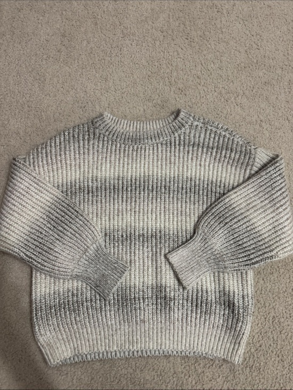 Universal Thread Gray Ombre Ribbed Sweater XS